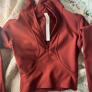 Lululemon athletica cropped 1/2 zip